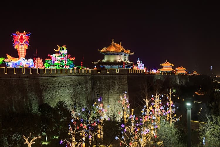 Xi'an City Wall Light Show